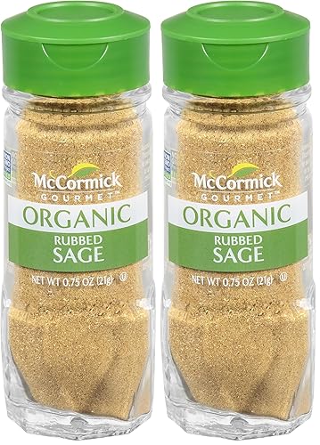 McCormick Gourmet Salvia frotada orgánica, 0.75 onzas (paquete de 2)
