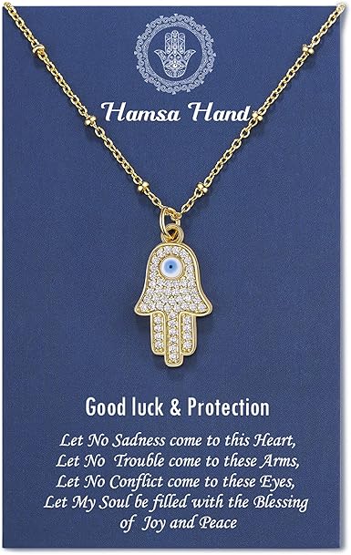 Women's hamsa necklace Clearance