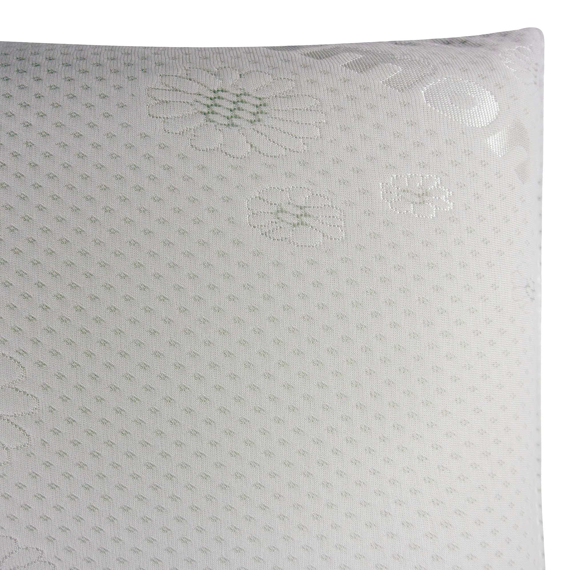 Baldiflex Emporio Coppia Cuscini Memory Foam Ergonomici Saponetta, Fodera Camomilla Rilassante, Sfoderabile e Lavabile, Misura 40x70 cm Alto 12.5 cm, Anticervicale