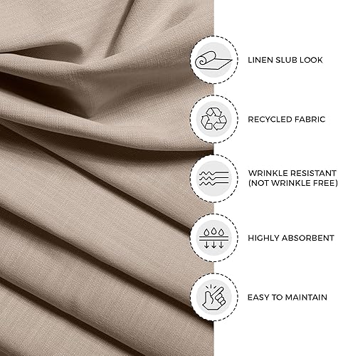 Miniatura 10 de D'Moksha - Juego de 4 manteles individuales de otoño de 14 x 19 pulgadas, color naranja para Acción de Gracias, Navidad, fiestas, tela reciclada con