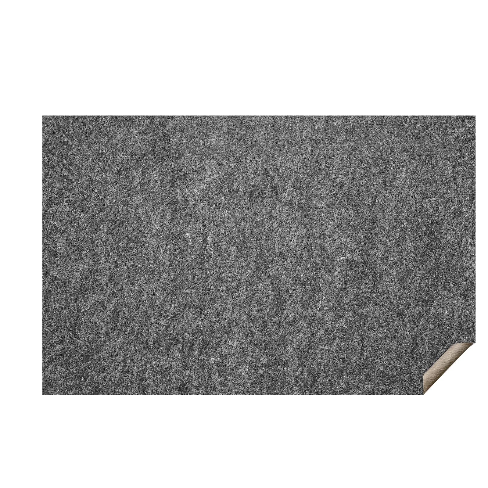 VEVOR Teppichunterlage 153 x 244 cm, 6 mm Dicke, rutschfeste Filzunterlage mit Latex-Unterseite, grau
