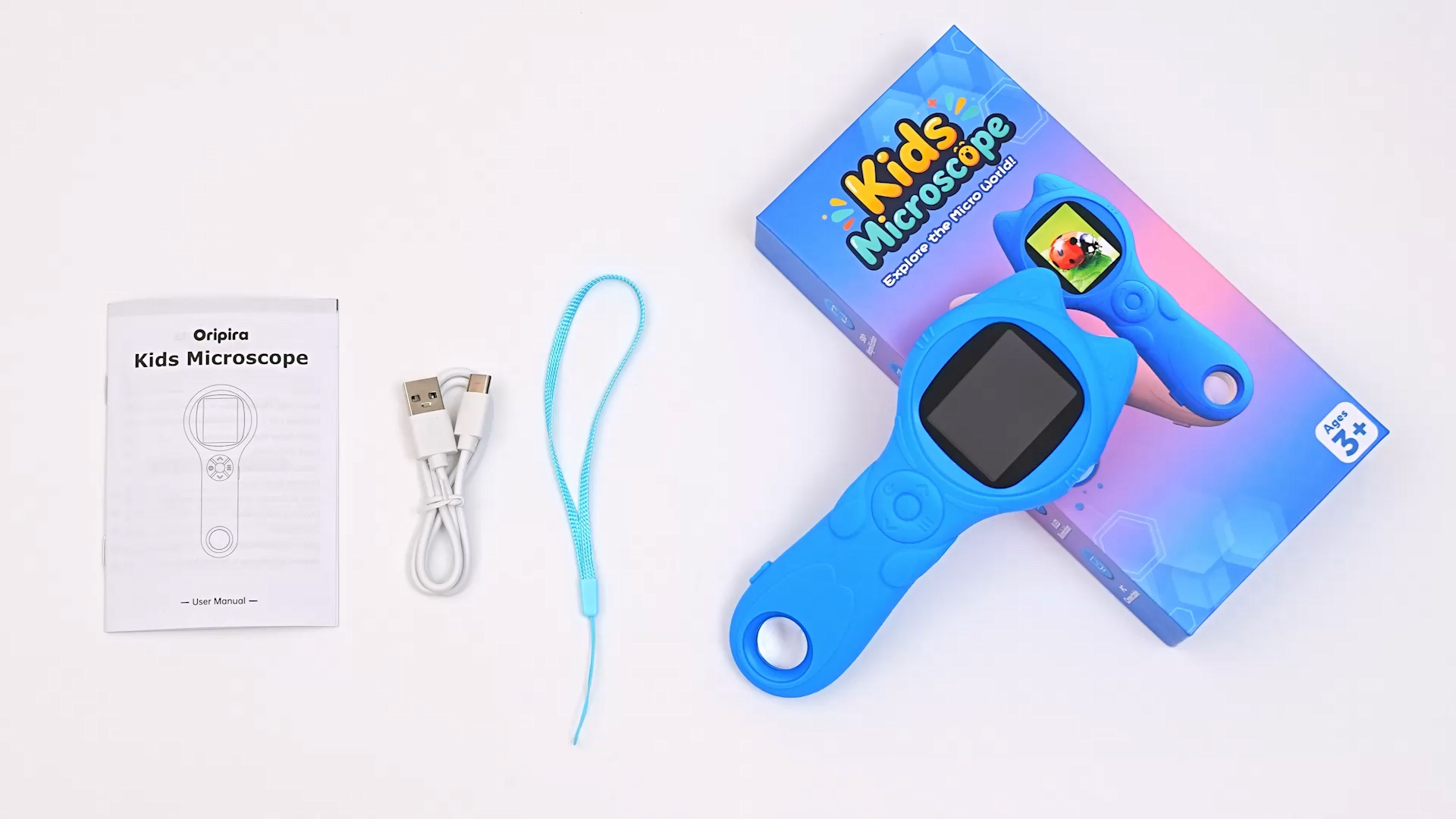 Amazon.com: Oripira Kids Microscope Handheld, Autofocus 500X 1080P