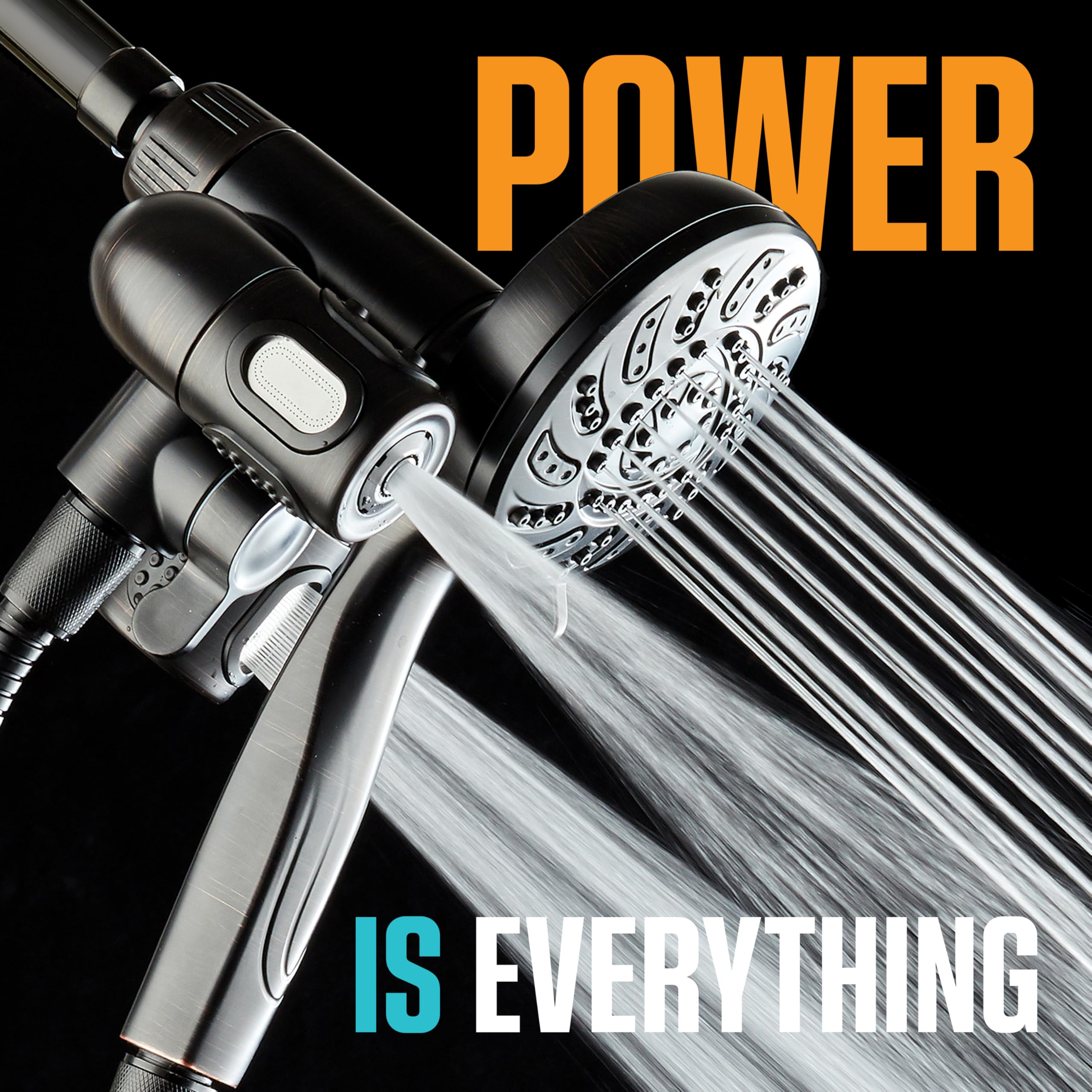 Snapklik.com : Aquadance High Pressure 156 Setting 14 Zone Shower Head ...
