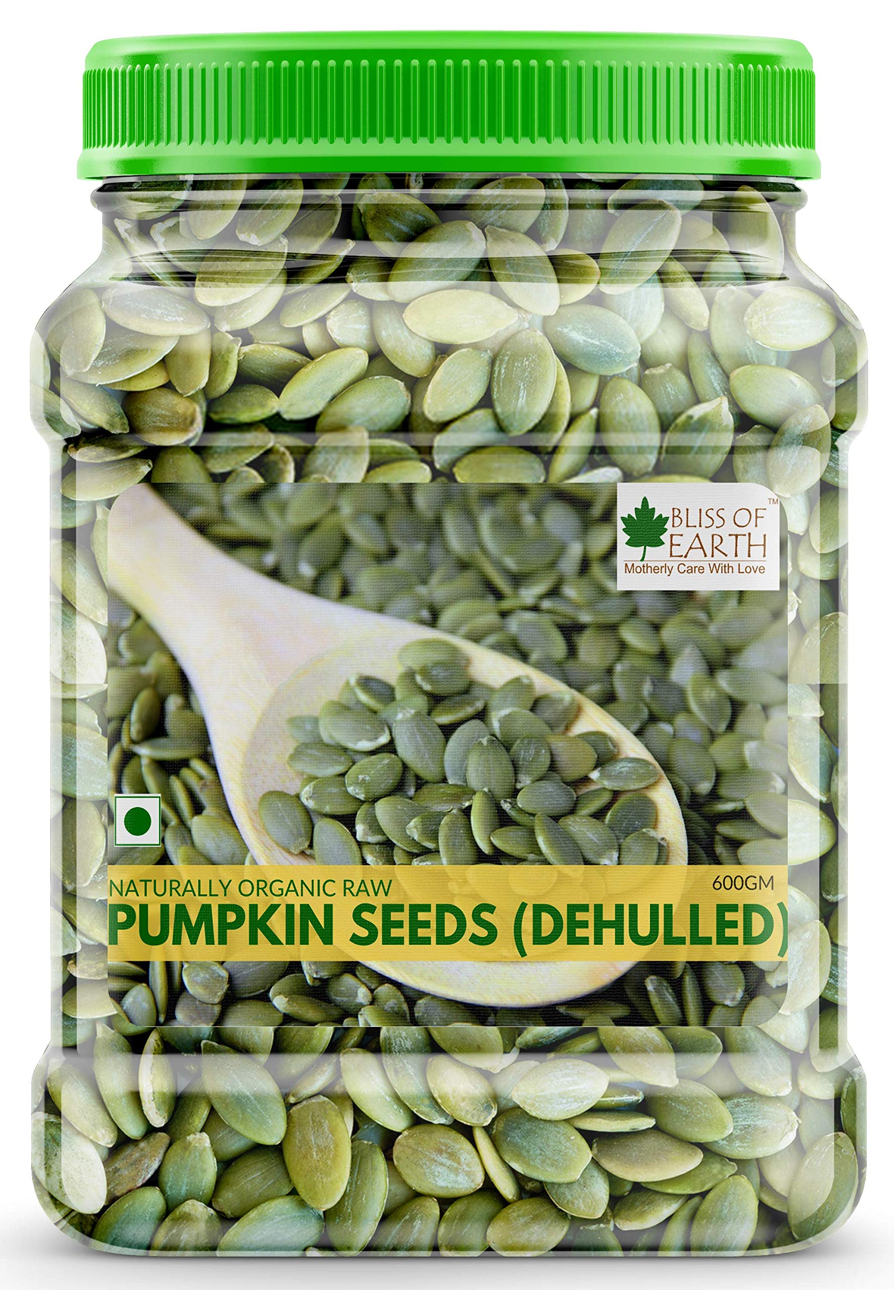 Pumpkin Seeds – Dehulled Naturally Organic Superfood for Eating - Rich in Protein & Fiber, Healthy Snack for Salads, Baking & Smoothies - Pumpkin Seed 600gm
