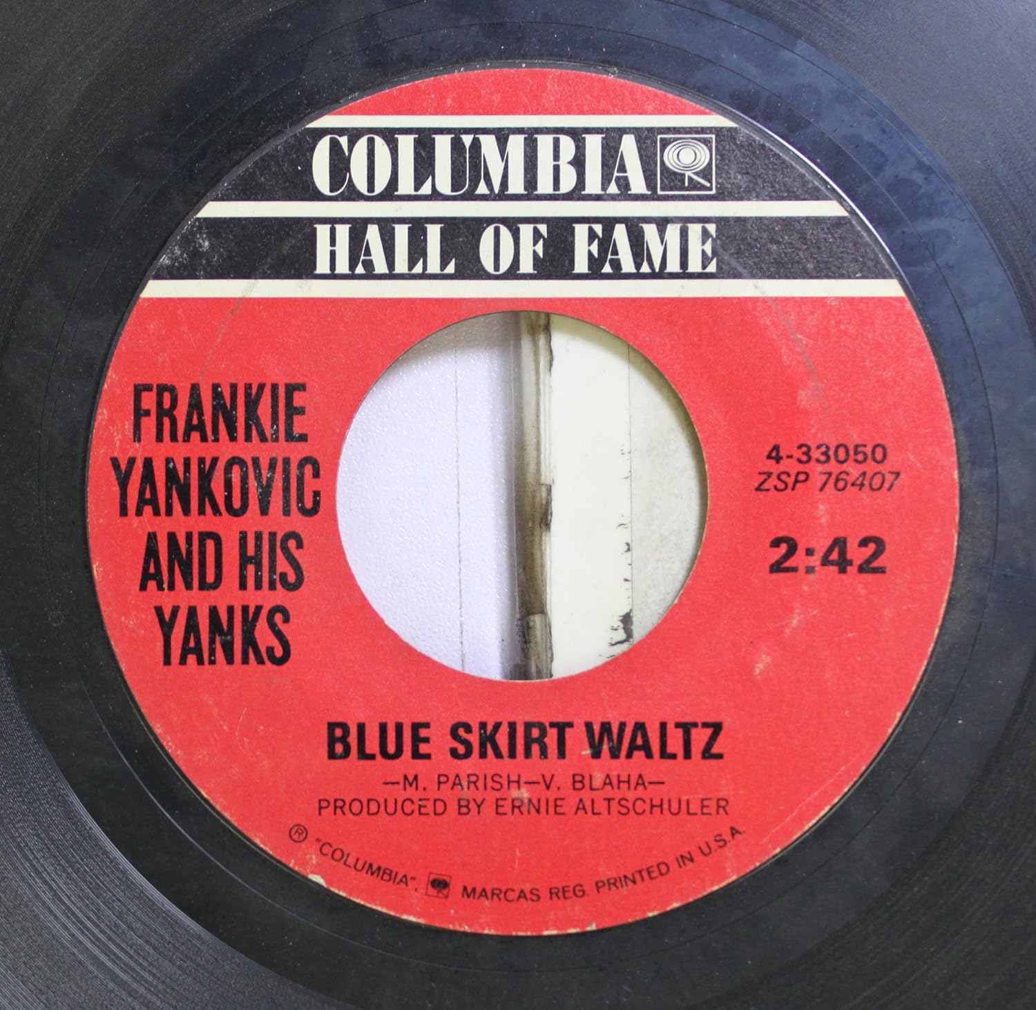 FRANKIE YANKOVIC AND HIS YANKS BLUE SKIRT WALTZ / BEER