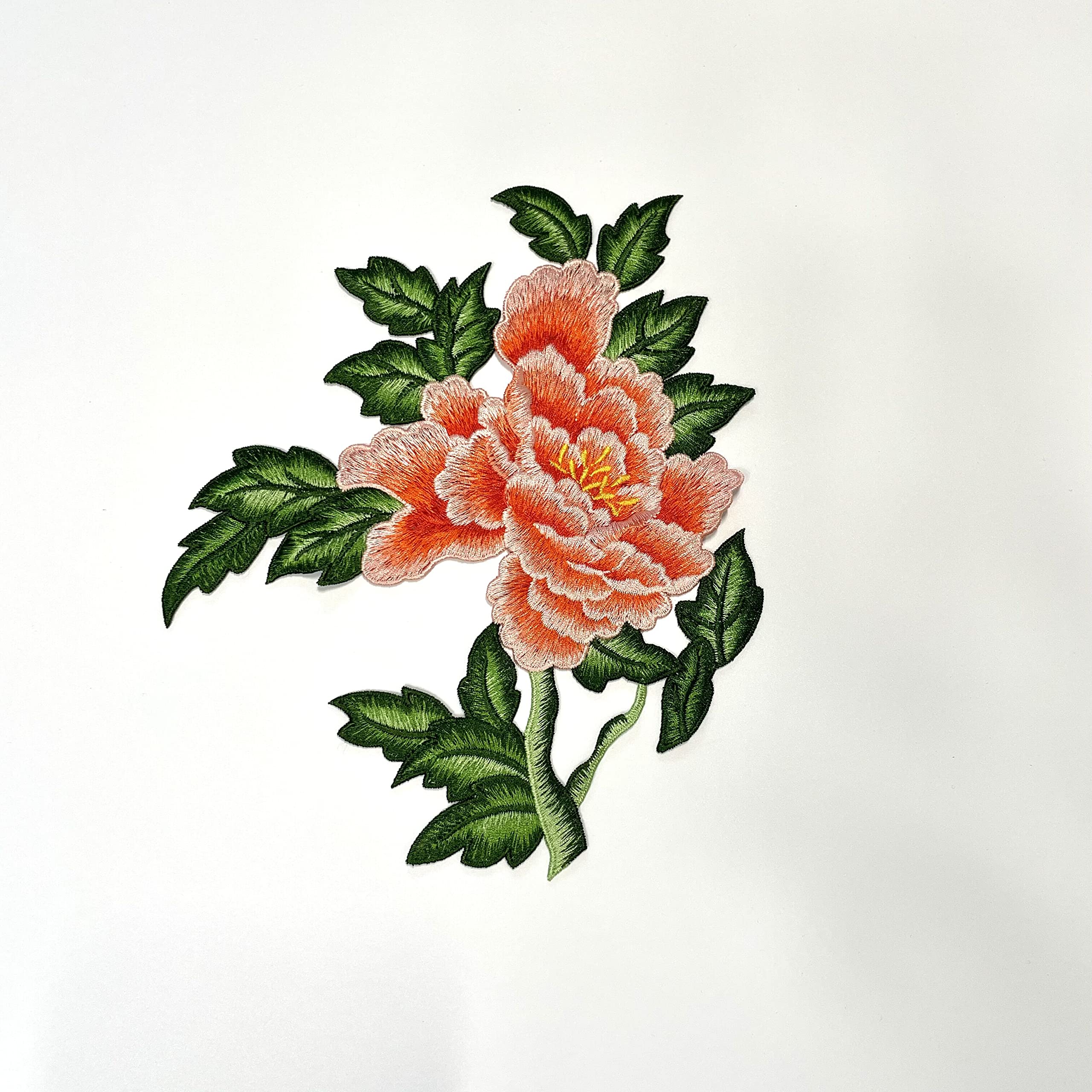 Aazon.co: Sourceall Sew On Peony Floral Patches, Ebroidered Flower