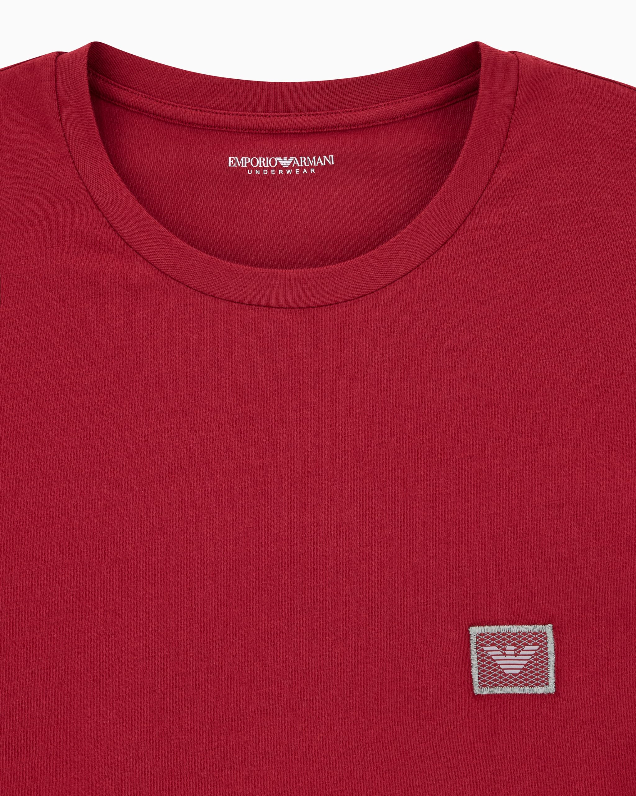 Emporio Armani Men's Shiny Logoband T-Shirt T-Shirt (Pack of 1)