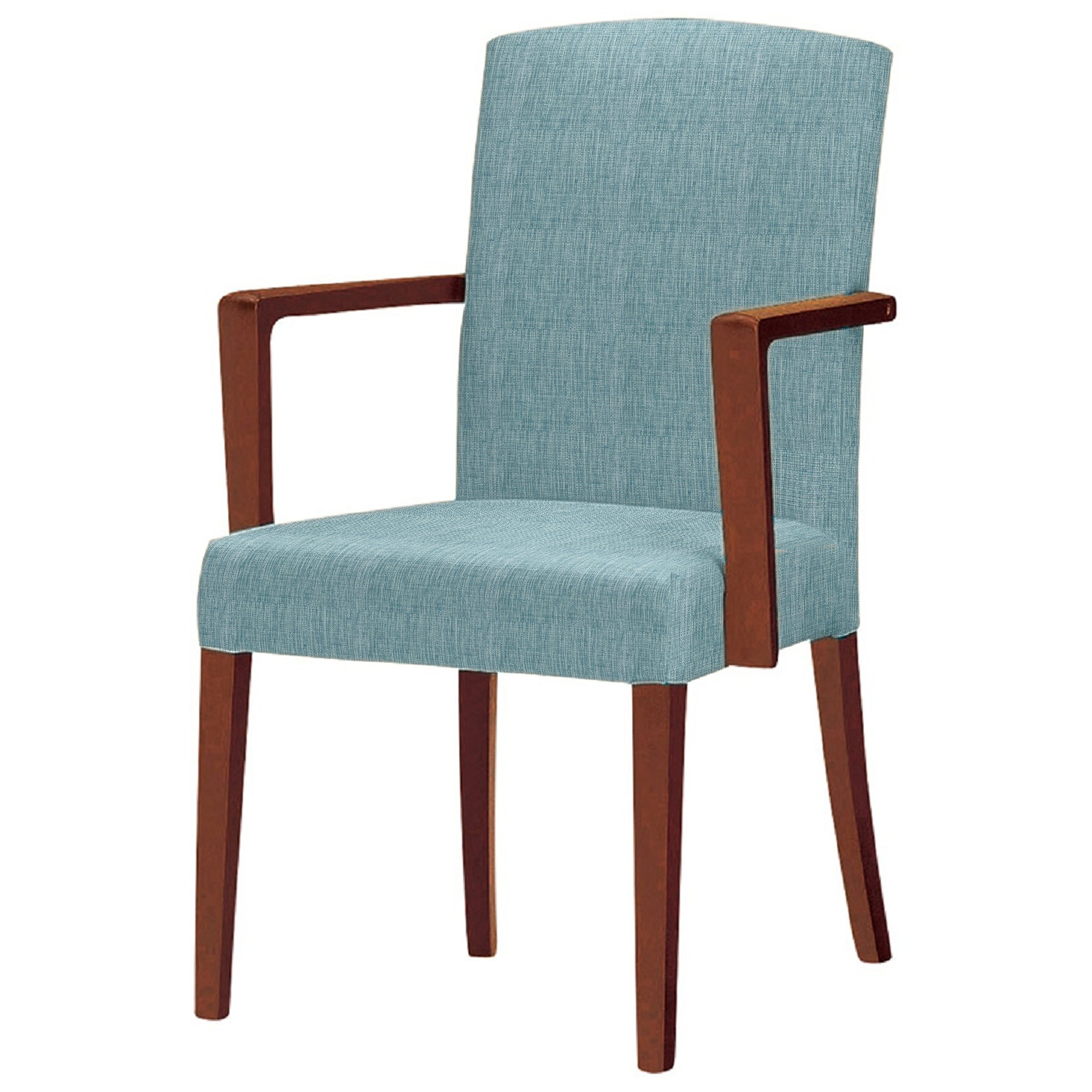 Amazon.co.jp: オリバー ダイニングチェア 木製 布張り ダーク