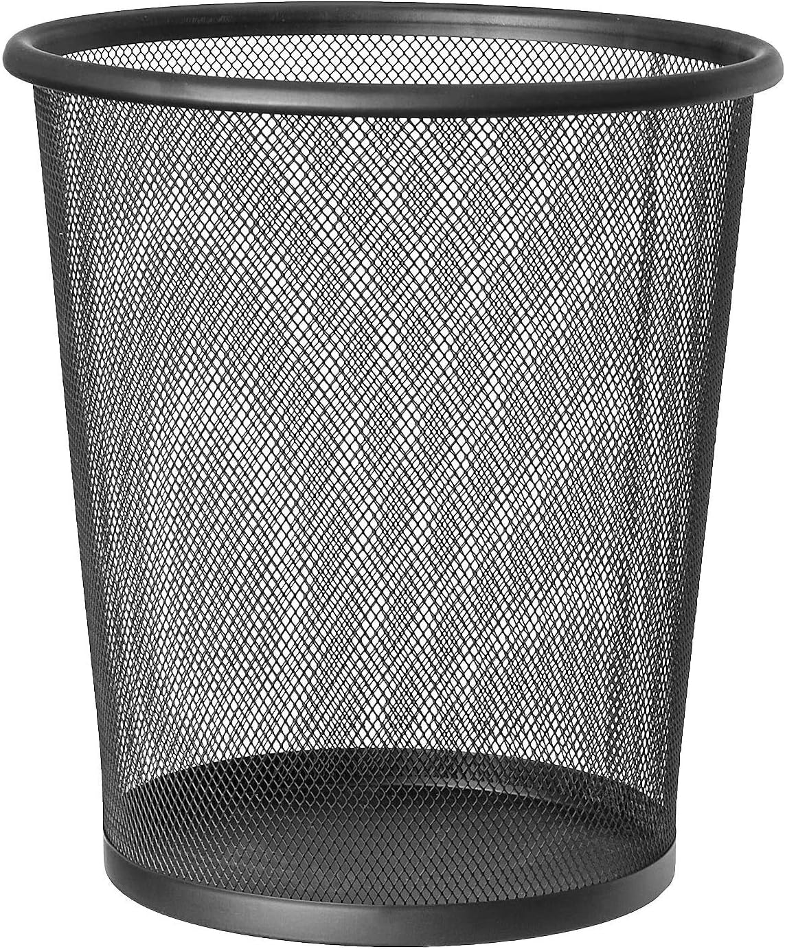 SHOWAY Metal Circular Bin Wastebasket Mesh Waste Rubbish Paper Trash