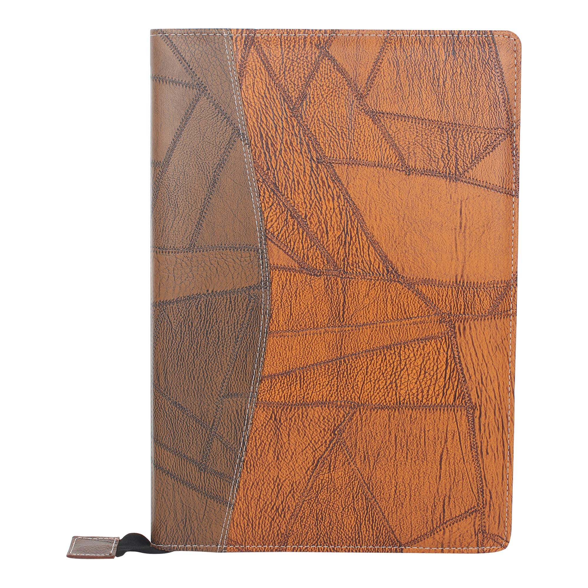 PU Leather Zip File and Folder, Professional B4 Size Folder with 20 Leafs for Holding up to 40 Certificate/documents. (Set of 1, Grey and Brown)