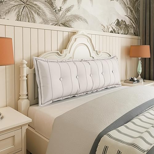 Johnear Almohada para cabecero, almohadas de lectura grandes para sentarse en la cama para adultos, cojín para respaldo, almohada de apoyo para