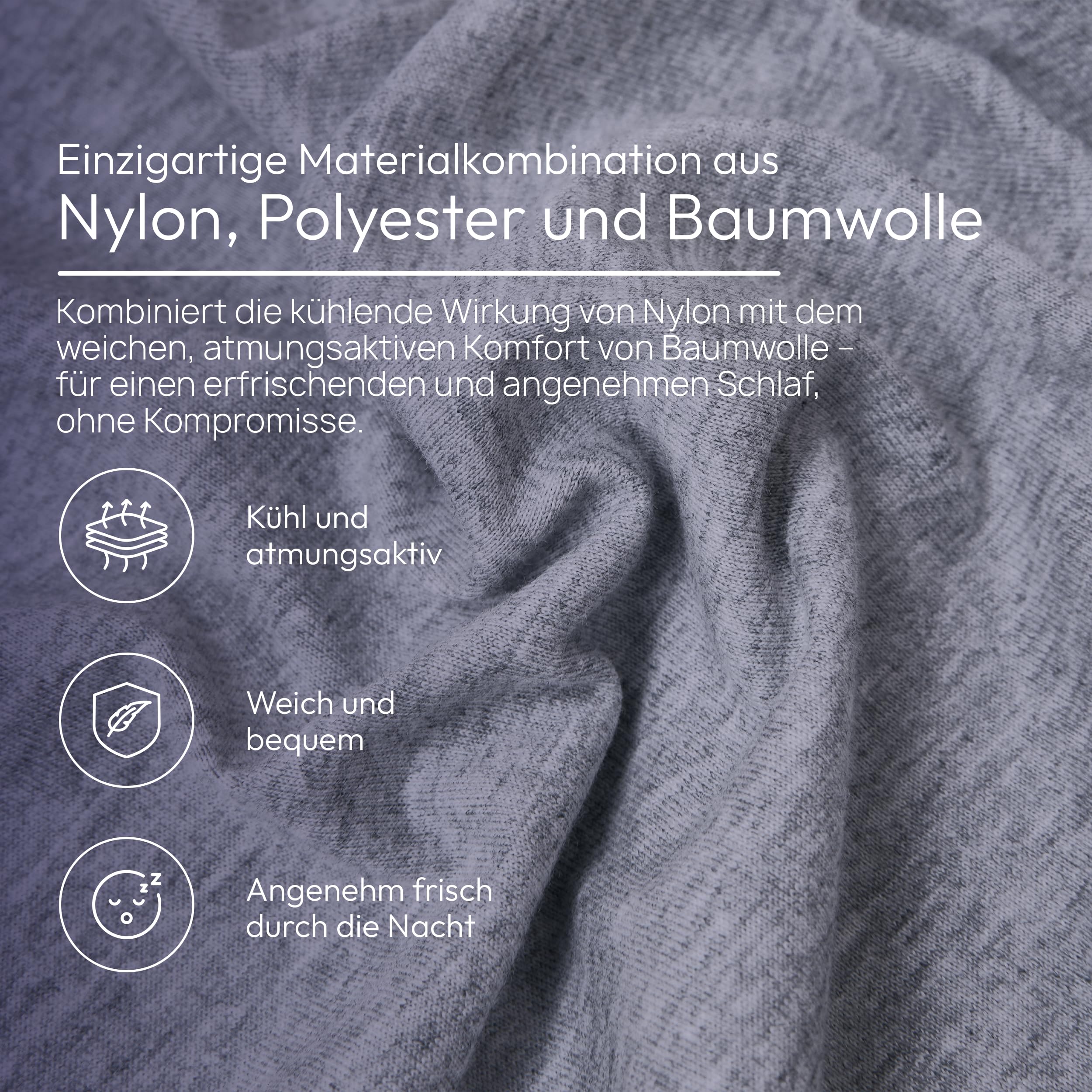 Kühlende Sommerdecke 140x220 cm - Kühlende Decke Sommer, Selbstkühlende Decke aus Baumwolle & Nylon für Hitzeschläfer - Atmungsaktiv, Leicht & Waschbar - Perfekt für Bett, Sofa & Reisen