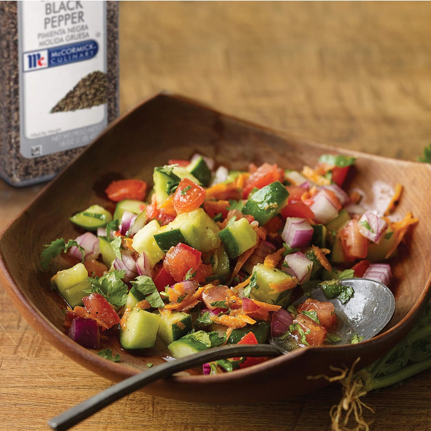 McCormick Culinary Coarse Grind Black Pepper, 16 oz - One 16 Ounce Container of Coarse Ground Black Pepper Sourced for Chefs for Sharp, Woody Flavors for Grilling and Cooking : Peppercorns : Everything Else