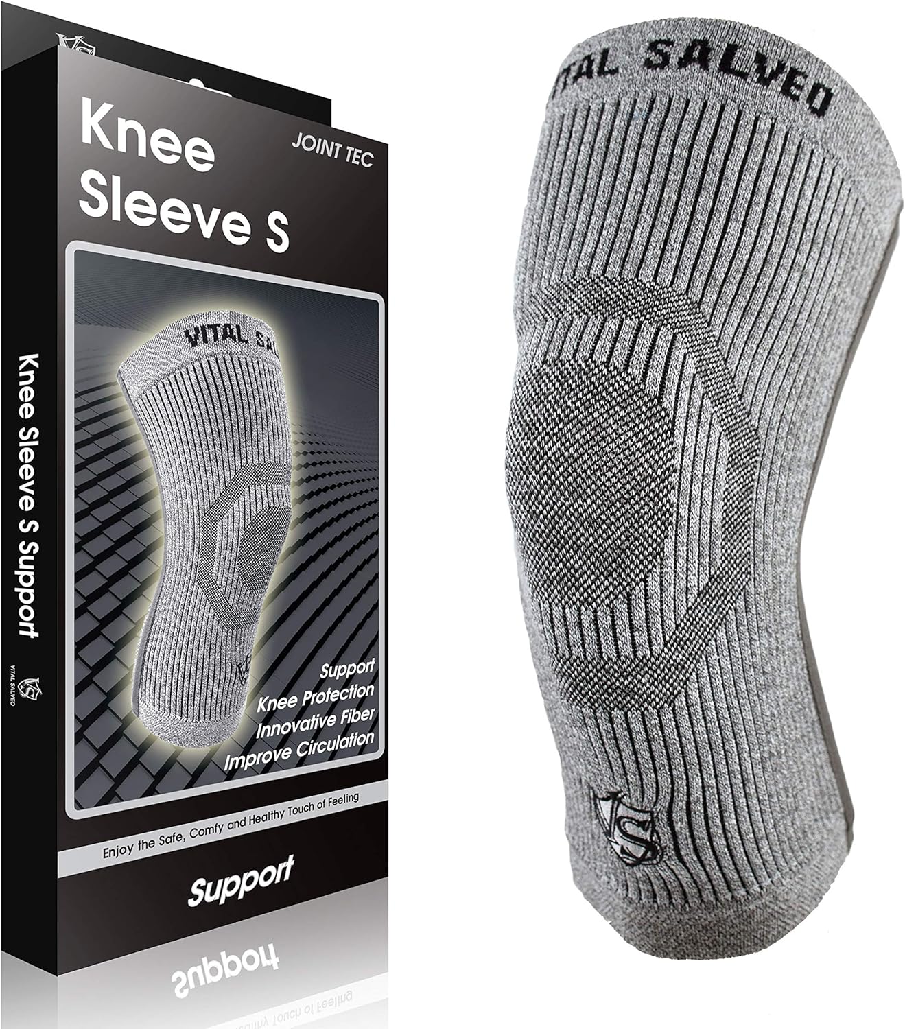 60% Off Discount Vital Salveo Knee Compression Sleeve Swelling Recovery Knee Brace S-Support Pain Relief for Men Women Unisex Running Gym Workout Sports Light Grey (1PC) XXXL Exclusive Discount 90% Price Vital Salveo Knee Compression Sleeve Swelling Recovery Knee Brace S-Support Pain Relief for Men Women Unisex Running Gym Workout Sports Light Grey (1PC) XXXL