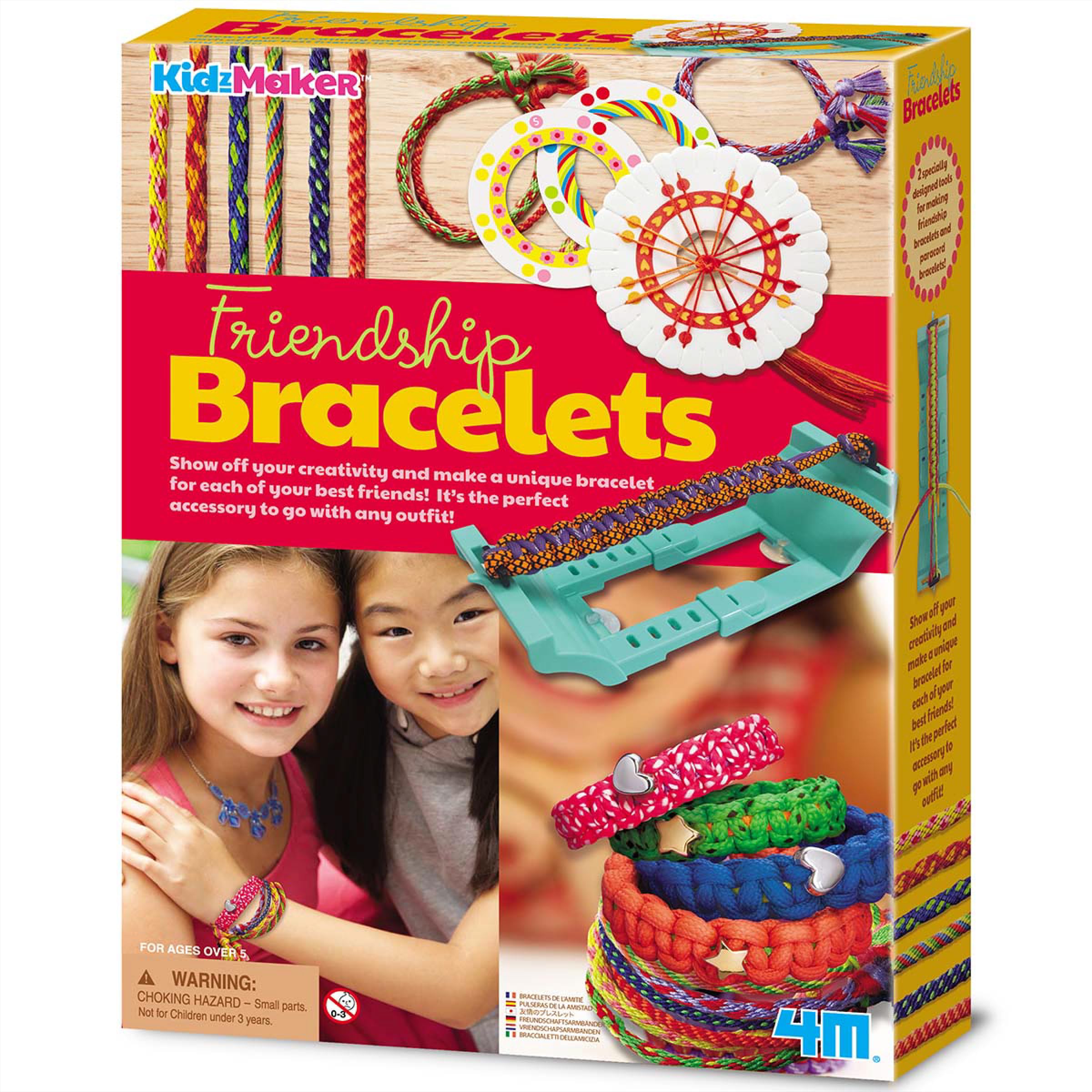 4M KidzMaker Friendship Bracelets Kit, Multi