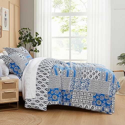 Miniatura 57 de Southshore Fine Living, Inc. Juego de ropa de cama de gran tamaño matrimonial/queen, ropa de cama bohemia de cachemira, juego de edredón de cama 17