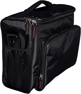 flying CLOUDS Professional Portable Laptop Projector Travel Bag and Carrying Case Soft with Detachable Shoulder Strap (Bla