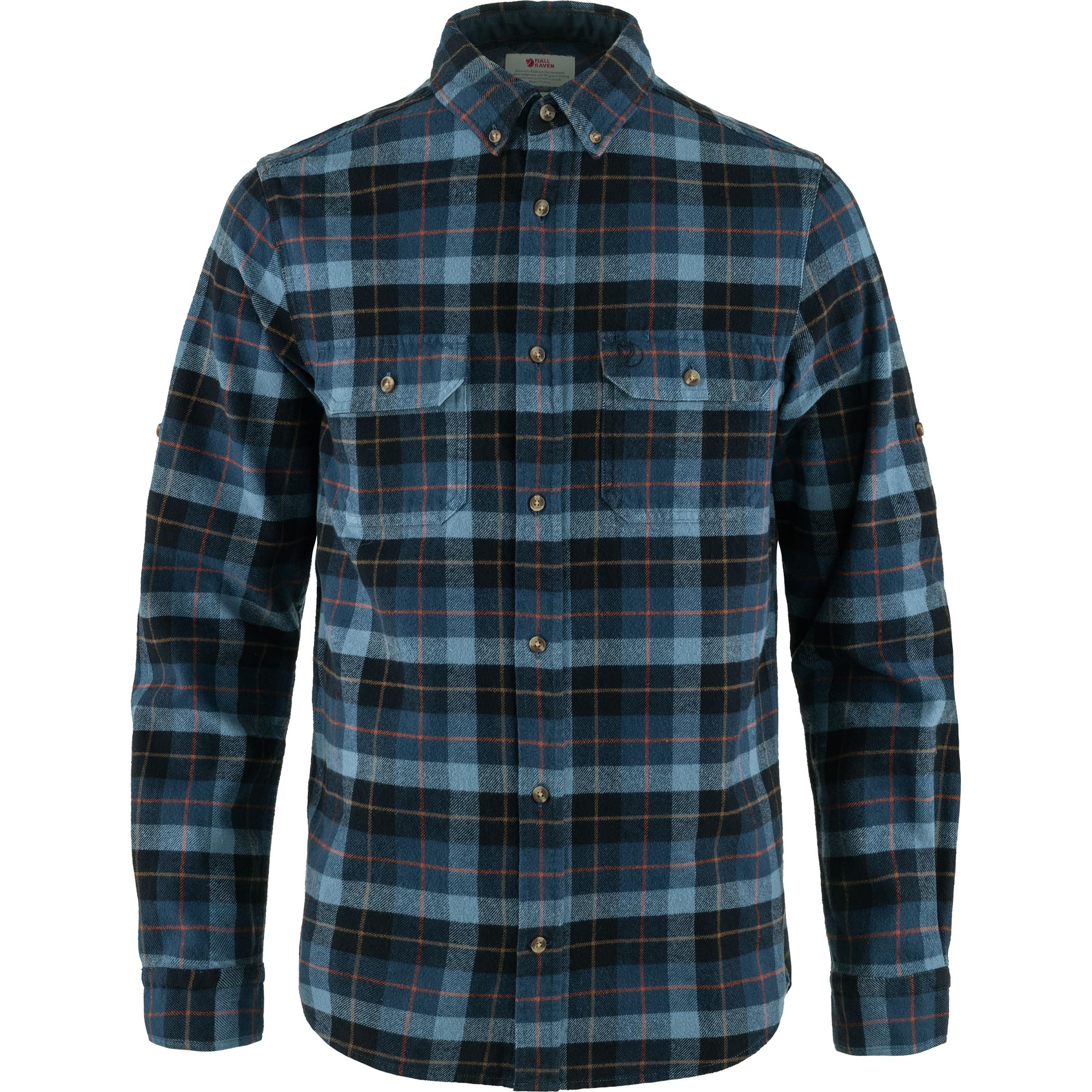 FJALLRAVEN 81373-555-534 Singi Heavy Flannel Shirt M T-Shirt męski Dark Navy-Indigo Blue, rozmiar S
