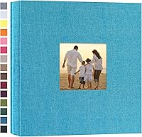Vista 31 de potricher Álbum de fotos de lino de tapa dura de 4 x 6 pulgadas, 600 fotos, gran capacidad para la familia, boda, aniversario, bebé, vacaciones Caqui
