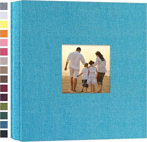 Miniatura 31 de potricher Álbum de fotos de lino de tapa dura de 4 x 6 pulgadas, 600 fotos, gran capacidad para la familia, boda, aniversario, bebé, vacaciones Caqui