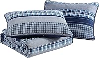 Vista 6 de Nautica - Queen Quilt Set, Soft & Breathable Cotton Bedding with Lightweight Feel, Reversible 3 Piece Bed Set with Matching Pillowcases