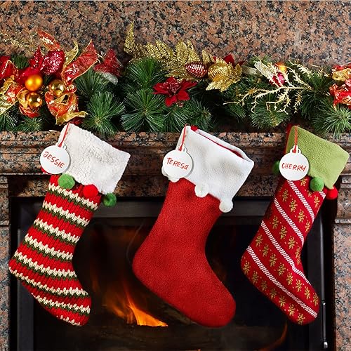 Miniatura 10 de Jetec Colgantes de sublimación de Navidad en blanco de doble cara MDF personalizado transferencia de calor colgante colgante blanco adorno de