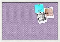 Vista 172 de PinPix Tablero de anuncios de corcho de 12 x 12 pulgadas. Este tablero decorativo enmarcado viene con diseño de círculos B W y un marco blanco