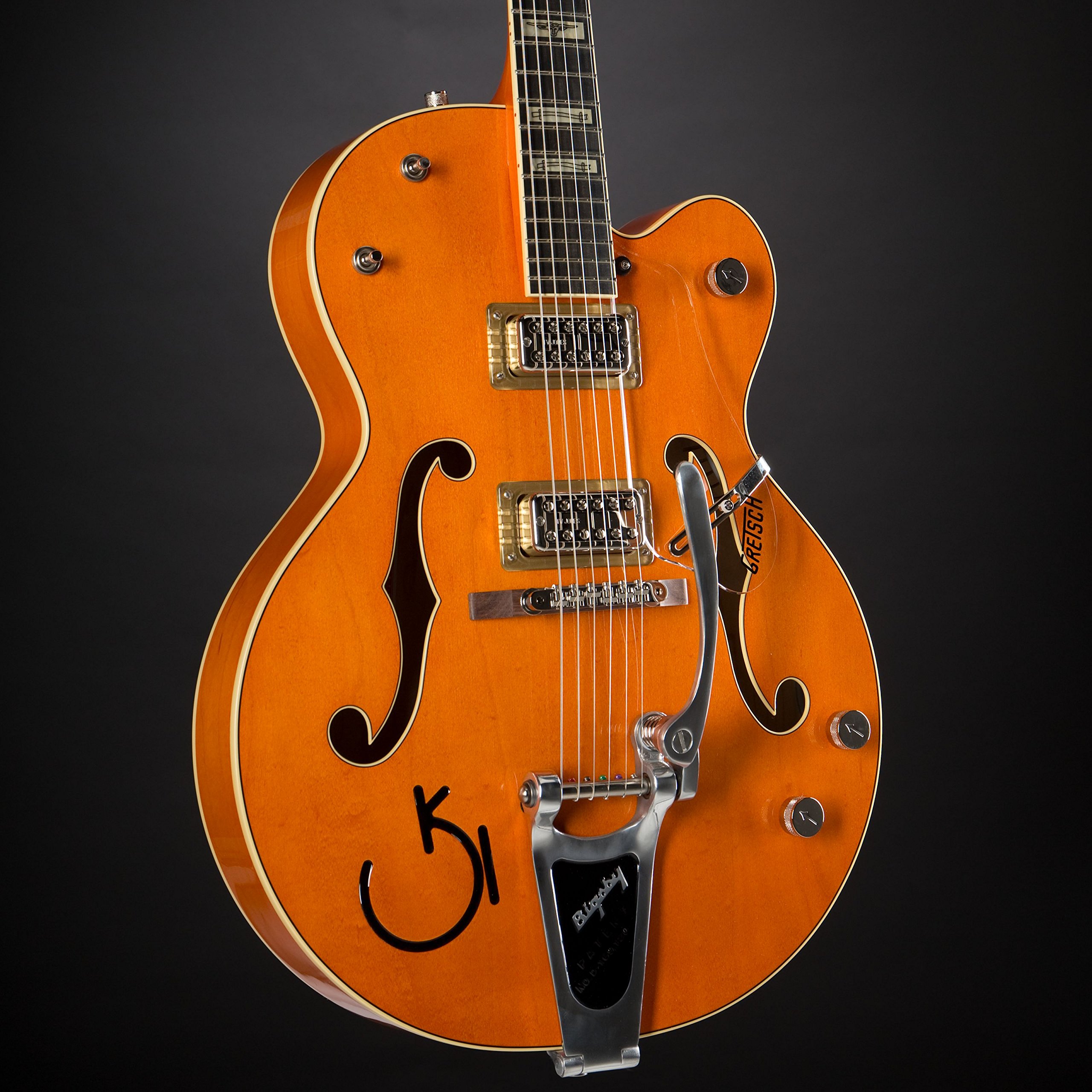 Gretsch G6120RHH Reverend Horton Heat Orange Stain Lacquer - Halbakustik Custom Gitarre