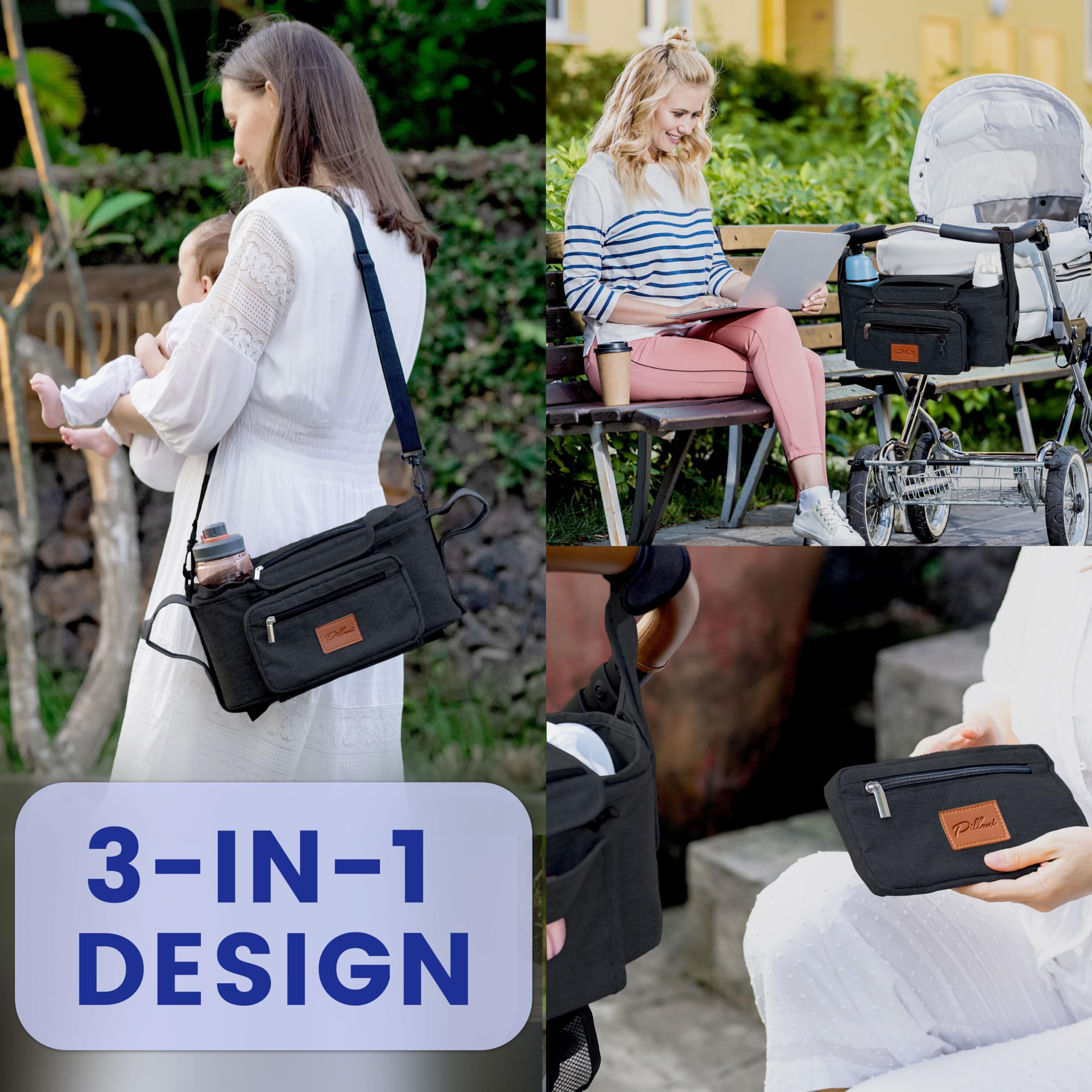 Evenflo Stroller PILLANI Stroller Organizer, Universal Stroller