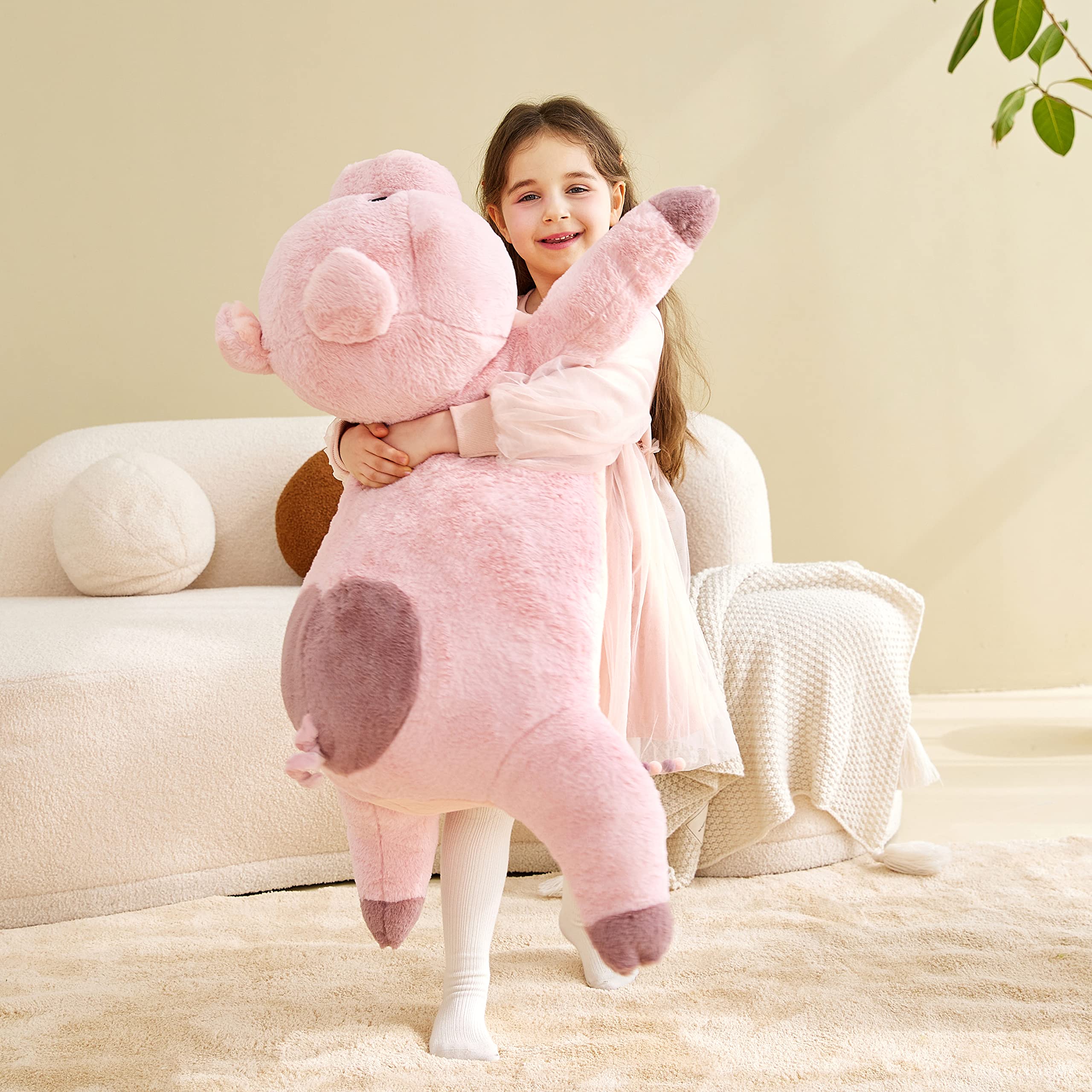 Buy IKASA Giant Pig Stuffed Animal Plush Toy,Large Pig Cute Jumbo Soft