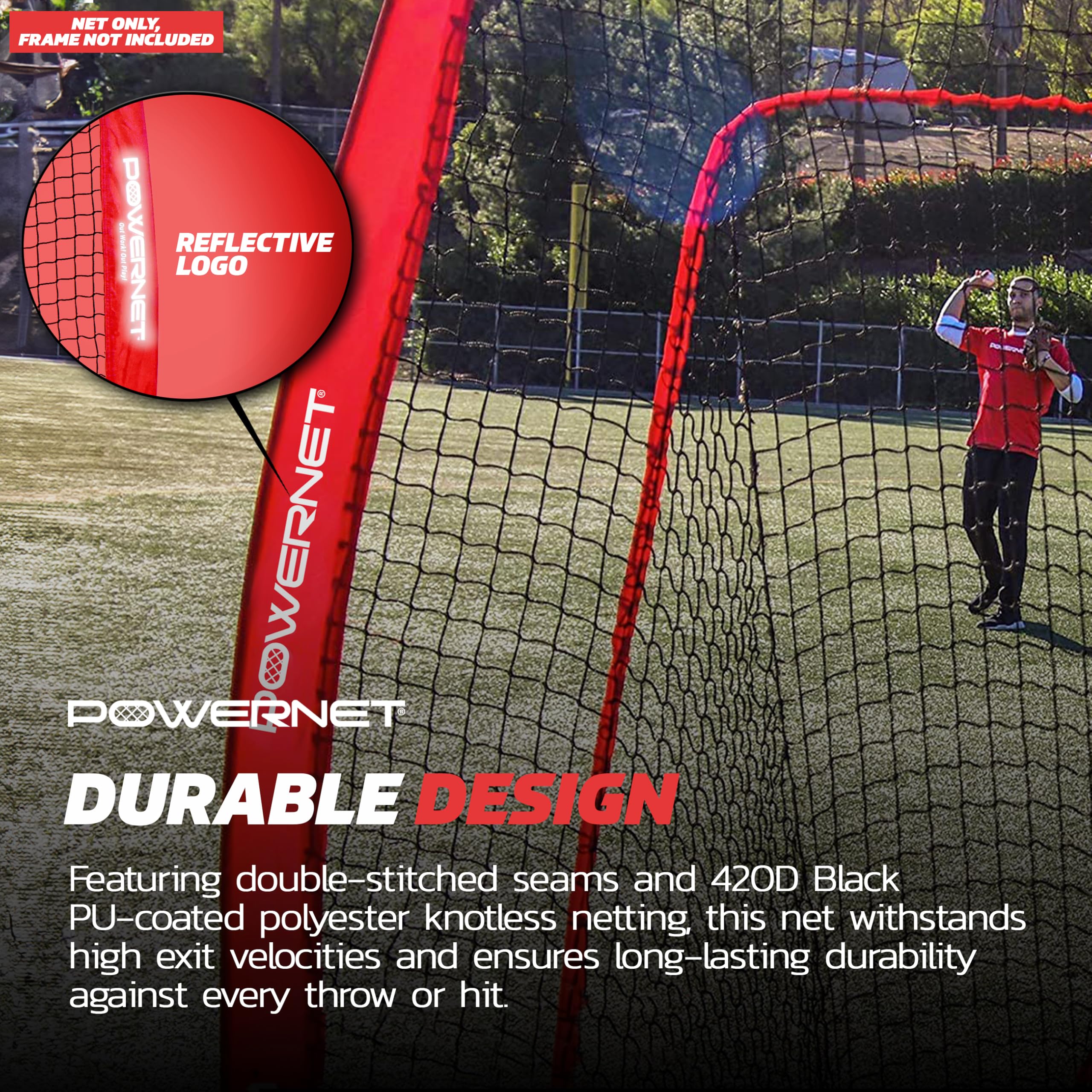 Amazon.com : PowerNet 4x7 FT Portable Infielder Training NET ONLY 