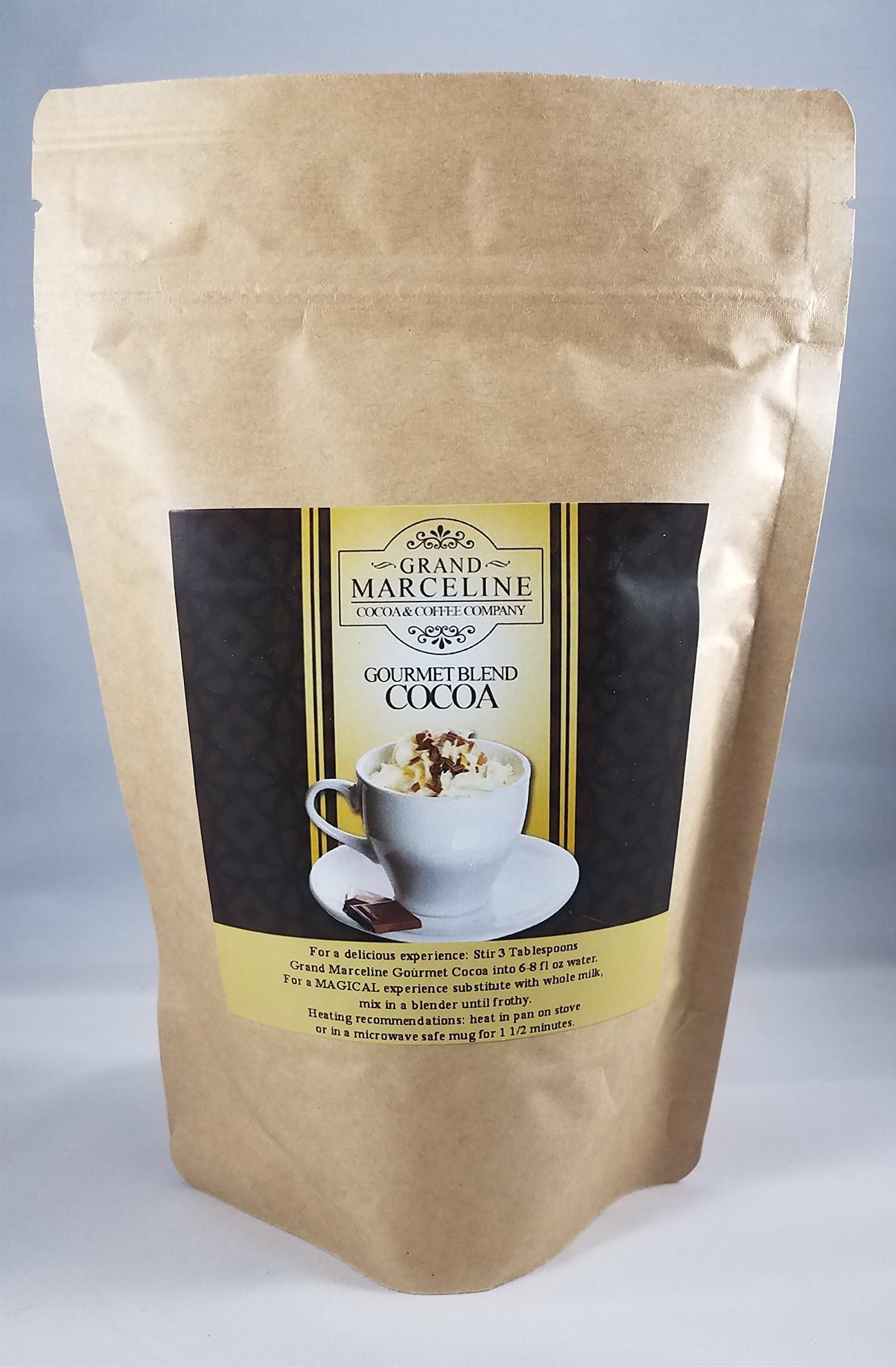 Grand Marceline Gourmet Cocoa, Hand-Crafted, 1 lb