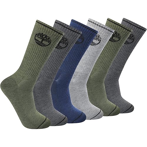 Timberland Men's Crew Socks (6 Pairs)