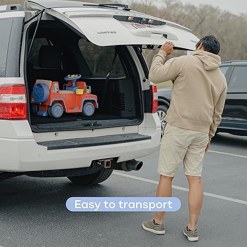 Miniatura 8 de Bluey Coche eléctrico interactivo de 6 V para niños pequeños con efectos de sonido y música juguete de equitación para niños y niñas incluye batería