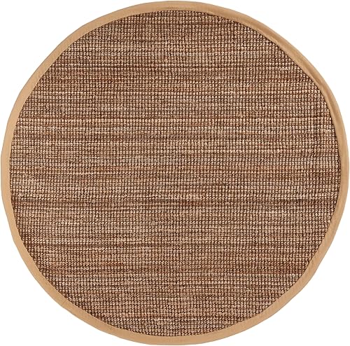 Miniatura 2 de Safavieh Natural Fiber Collection NF747A tapete de yute natural tejido a mano (5" x 8"), Yute, Natural