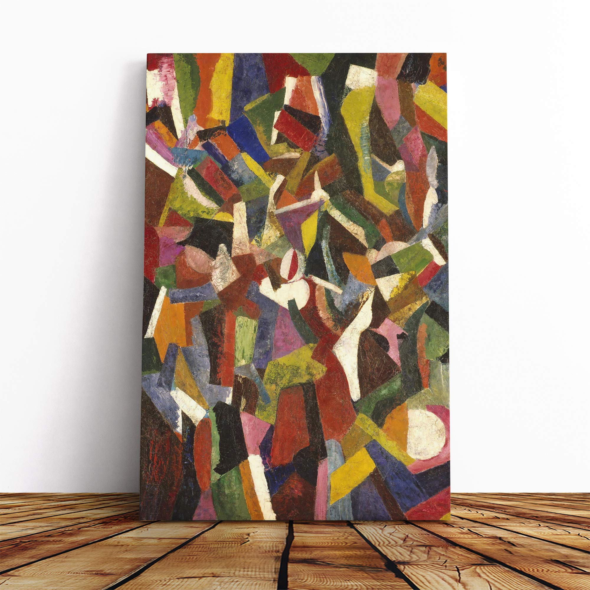Patrick Henry Bruce Composition IV Canvas Print | Gallery Wrapped 30mm Frame Wall Art | 20x14 inches | Ready to Hang | Modern Picture | Living Room Bedroom Lounge Office