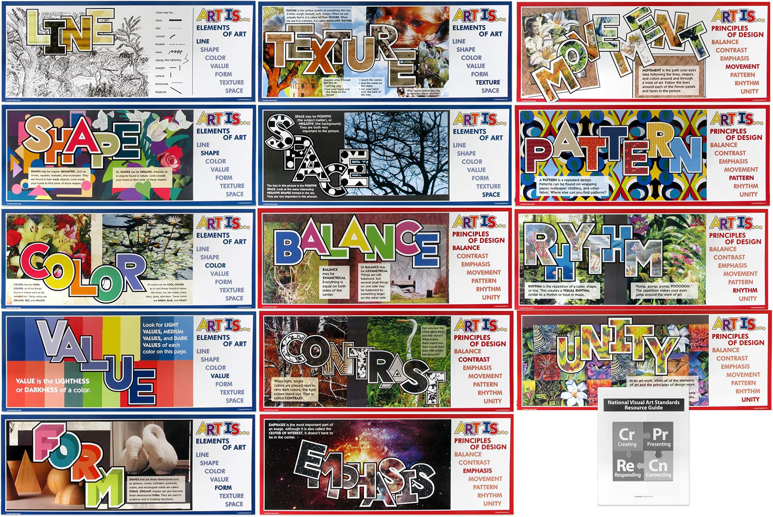 Crystal Productions CP7244 Art is…Elements & Principles Posters