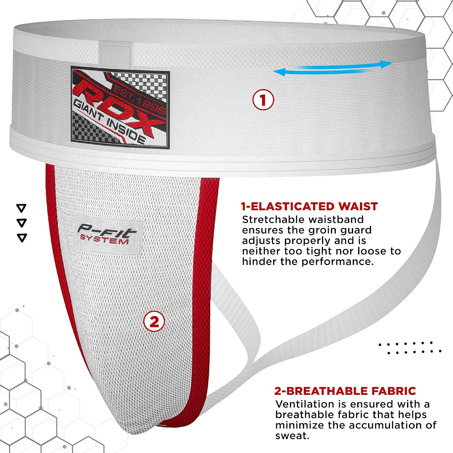 RDX Groin Protector Cup Men, Boxing Kickboxing MMA Muay Thai Sparring Groin Guard, Ventilated Adjustable, Jockstrap Taekwondo Karate Fighting Training, Underwear Jiu Jitsu BJJ Protection, Boys Youth