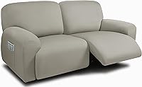 Vista 37 de ULTICOR Fundas para Sofá Reclinable de 8 Piezas, Fundas Elásticas de Hilo Teñido para Sofá Reclinable de 3 Cojines, Fundas Deslizables para Sofá