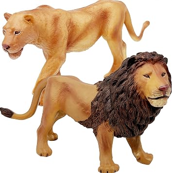 Gemini&Genius Lion Toys for Kids, Realistic Wild Animals Educational Toys