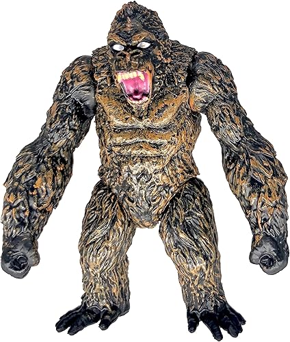 Miniatura 7 de TwCare Godzilla vs Kong Toys - Juego de 9 figuras de dinosaurio de rey de los monstruos