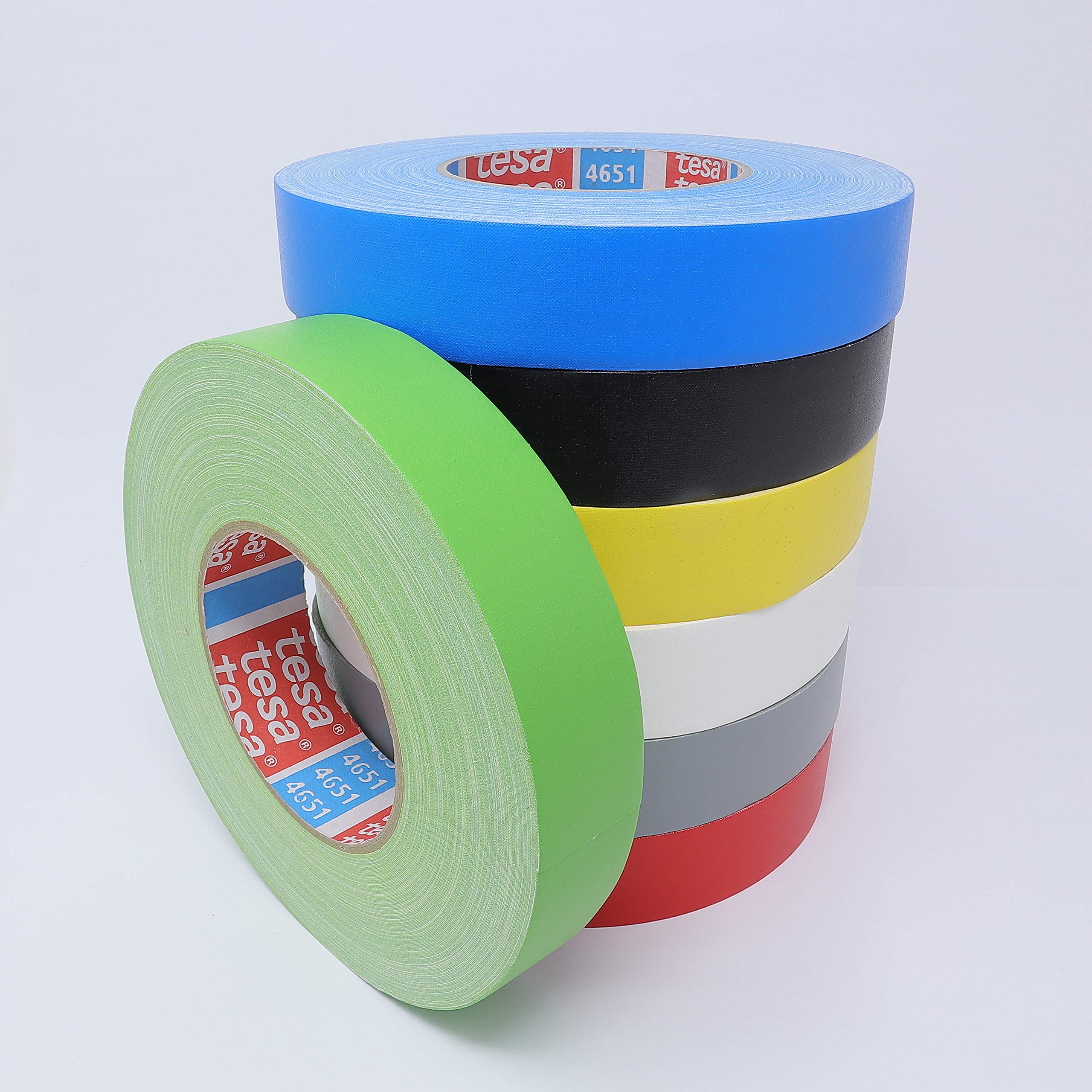 tesa band 4651 Premium leistungsstarkes Gewebeband versch. Breiten und Farben (38 mm x 50 m, grün)