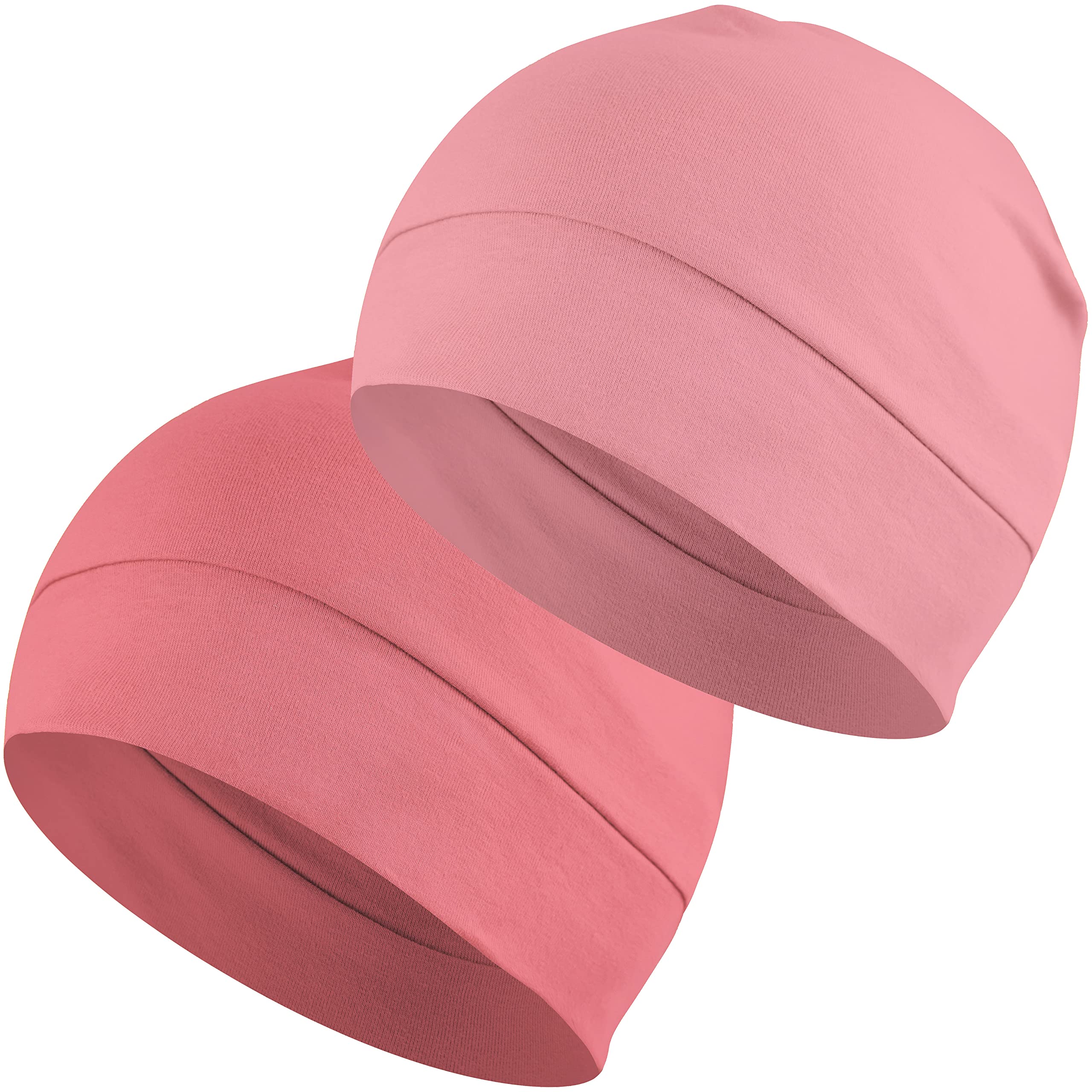 EINSKEYUnisex Skull Caps, 2-Pack Cotton Beanie Hat for Running Cycling Sleeping Cap Chemo Headwear Hard Hat Helmet Liner