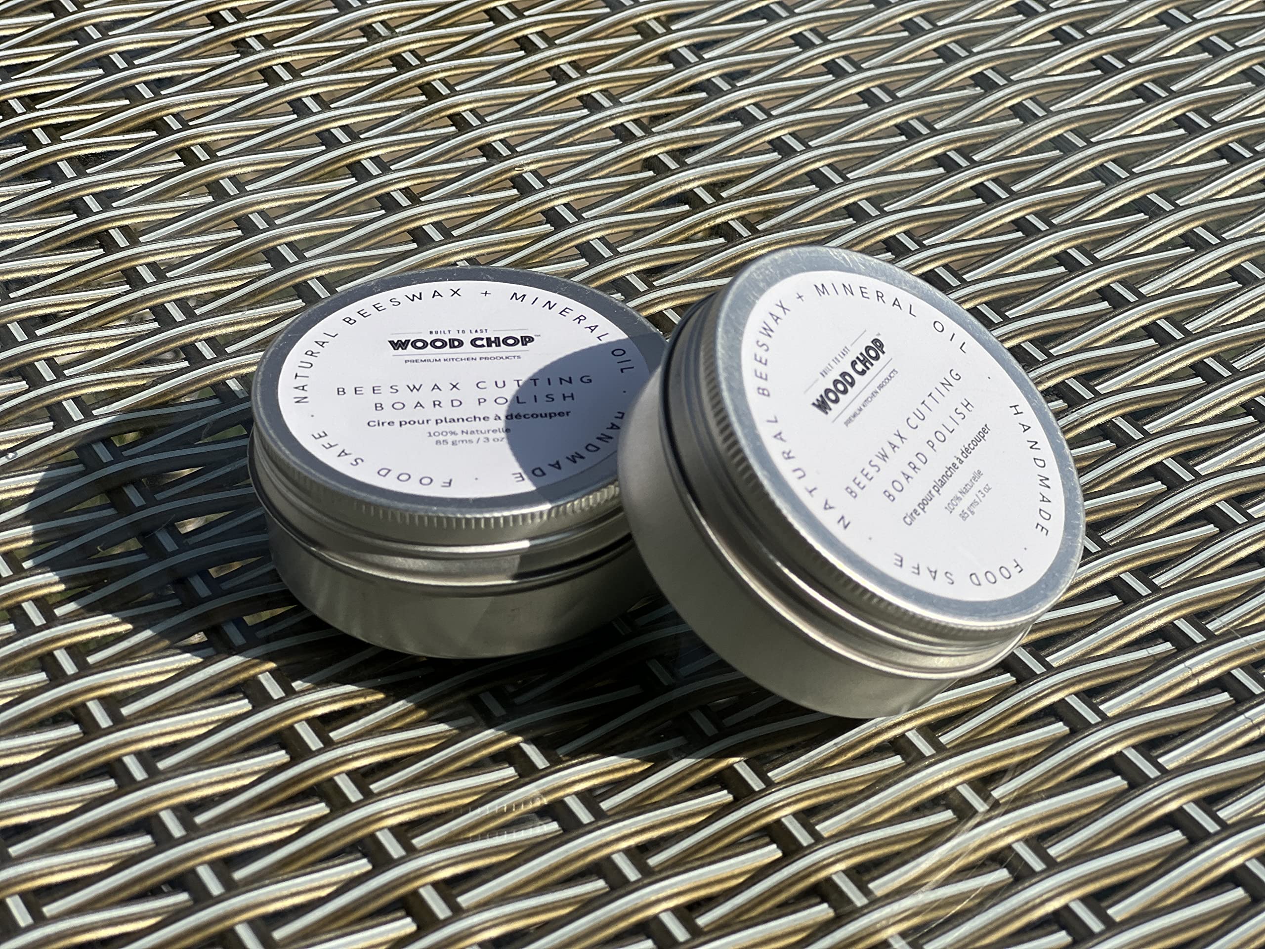 Wood Chop Wood Conditioner | 100% Natural Beeswax Blended with Mineral Oil | Food-Grade Finish for Wooden Cutting Boards, Cutlery & Furniture - 85 g 1