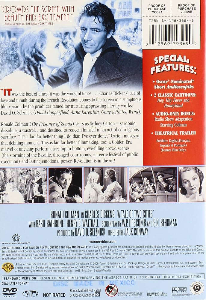 (未使用･未開封品)Tale of Two Cities: Live in Concert [DVD] Amazon.com: A Tale of Two Cities : Ronald Colman, Elizabeth