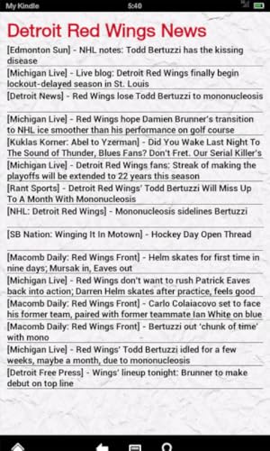 Detroit Hockey News (Kindle Tablet Edition)