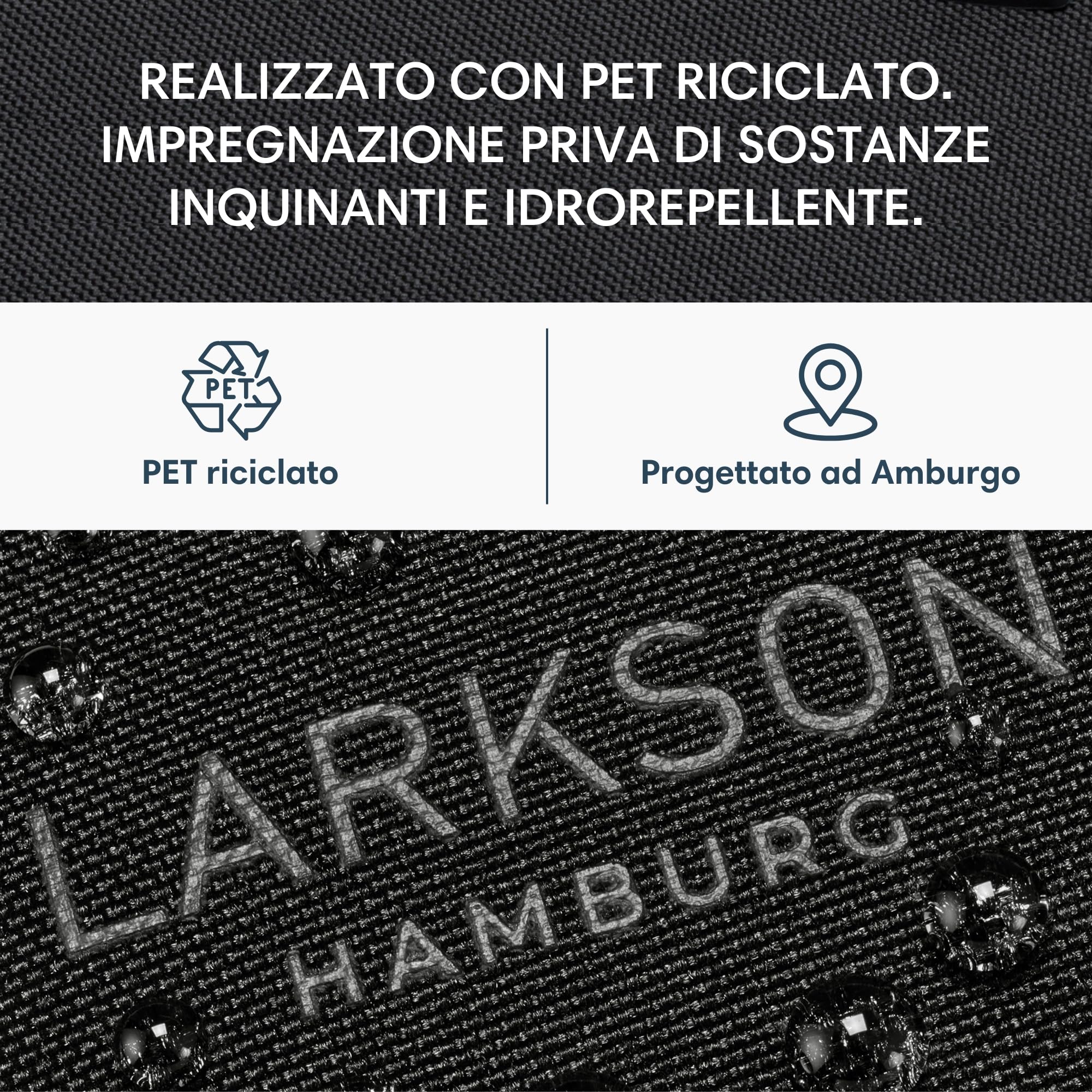 LARKSON Borsa a Tracolla Monospalla Donna Uomo - Nils - Chest Bag per Festival, Escursionismo, Viaggio, Città - Scompartimento Antifurto per Cellulare, Chiavi, Portafoglio - Idrorepellente