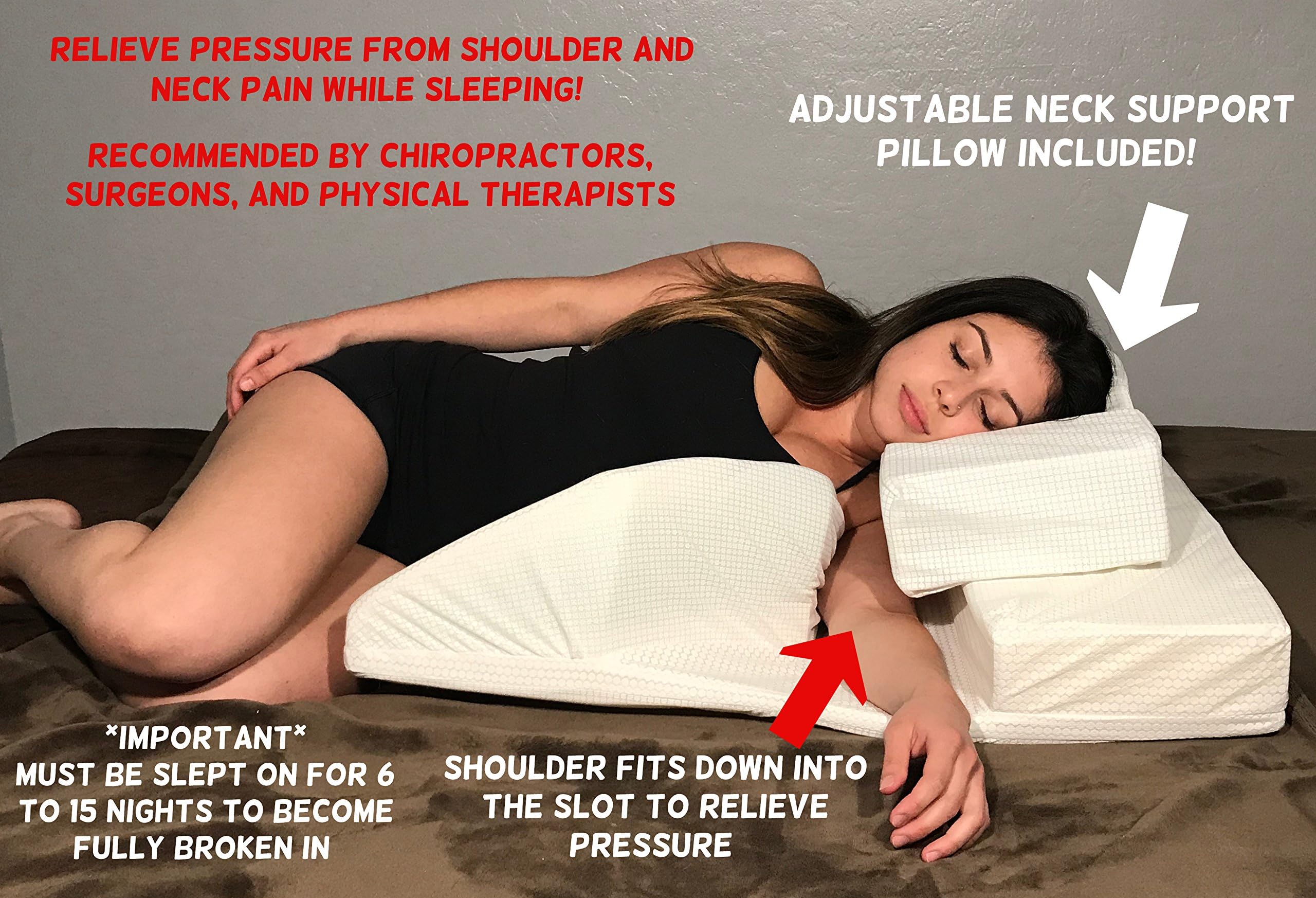 Shoulder Support System and Neck Support Pillow Combination