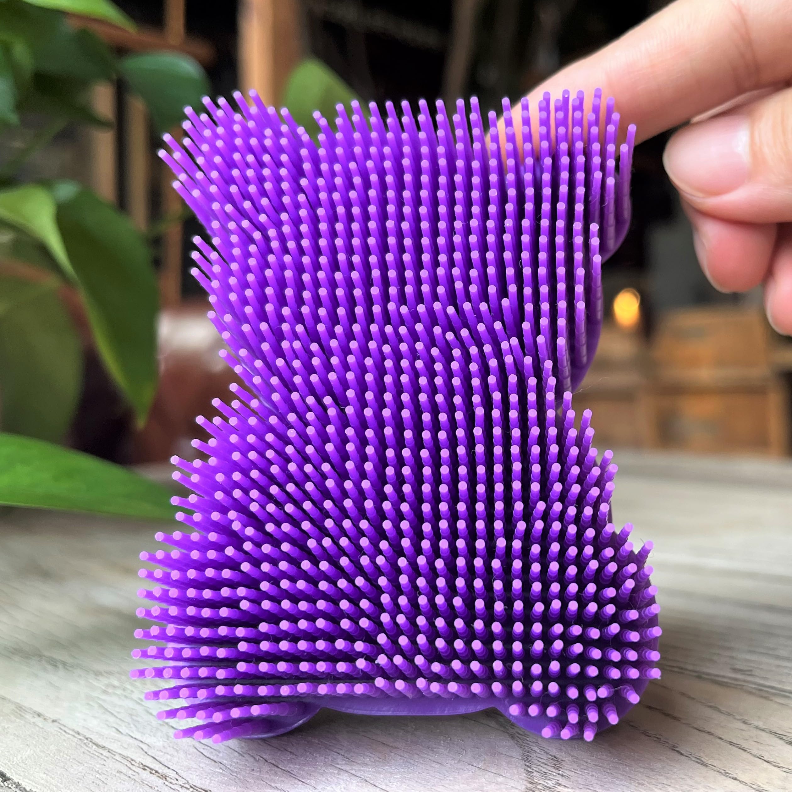 Premium Sensory Brush for Kids or Autism,Soft Silicone Body Scrubber,2 in 1 Sensory Room Occupational Therapy Brushes,Silicone Loofah,Pet Shower Brush Bath Brush Shampoo Brush - Image 2