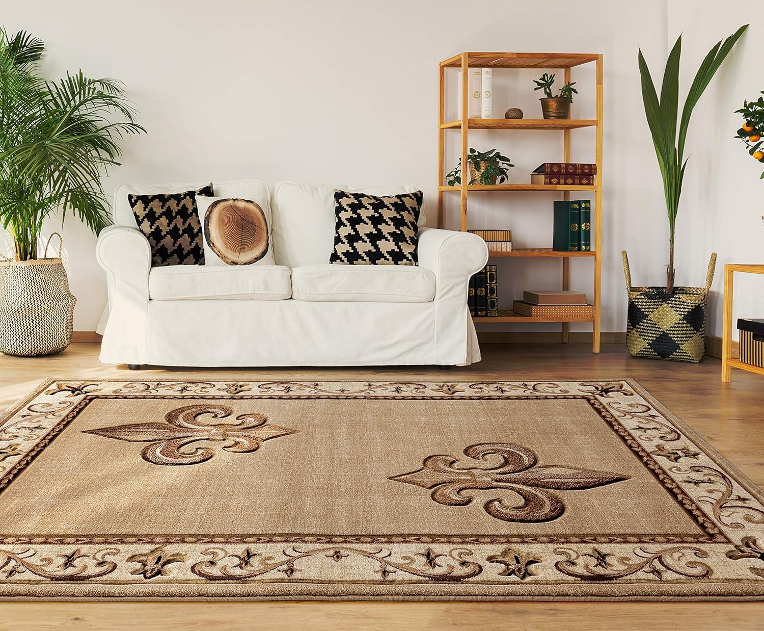 United Weavers of America Bristol Lilium Beige Mat Rug, 2'7" x 4'2"